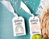 Boho Rainbow Easter Basket Gift Tag