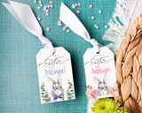 Bunny Rabbit Easter Basket Gift Tag