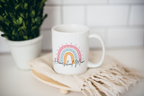 Homeschool Mom Rainbow Mug
