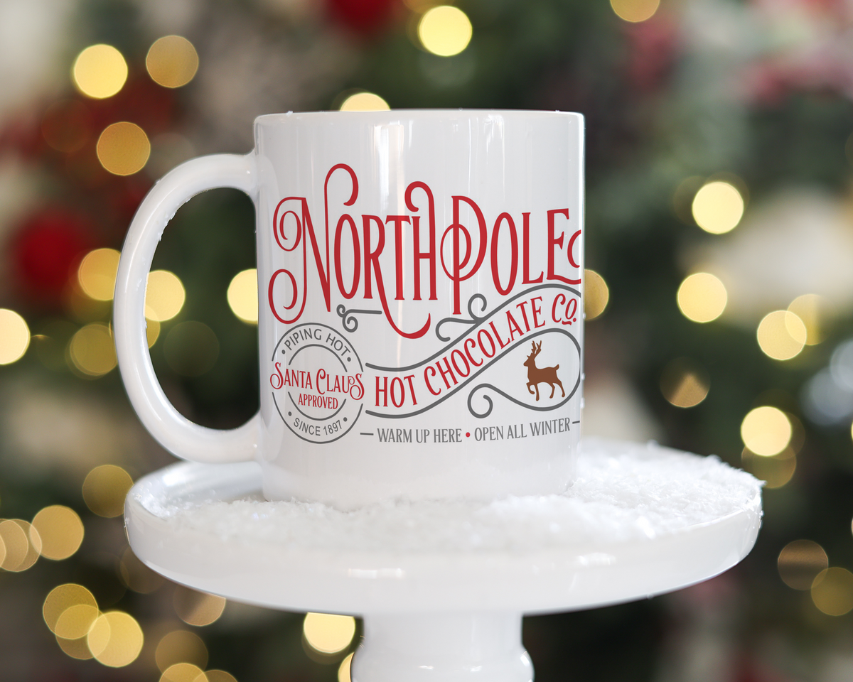 Personalized North Pole Mug, Santa Mug