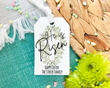 He is Risen Easter Basket Gift Tag