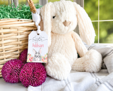 Bunny Rabbit Easter Basket Gift Tag