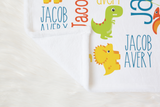 Dinosaur Custom Baby Blanket
