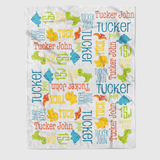 Dinosaur Custom Baby Blanket