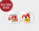 Firetruck Personalized Hot Chocolate Mug
