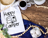 Happy Camper Tea Towel