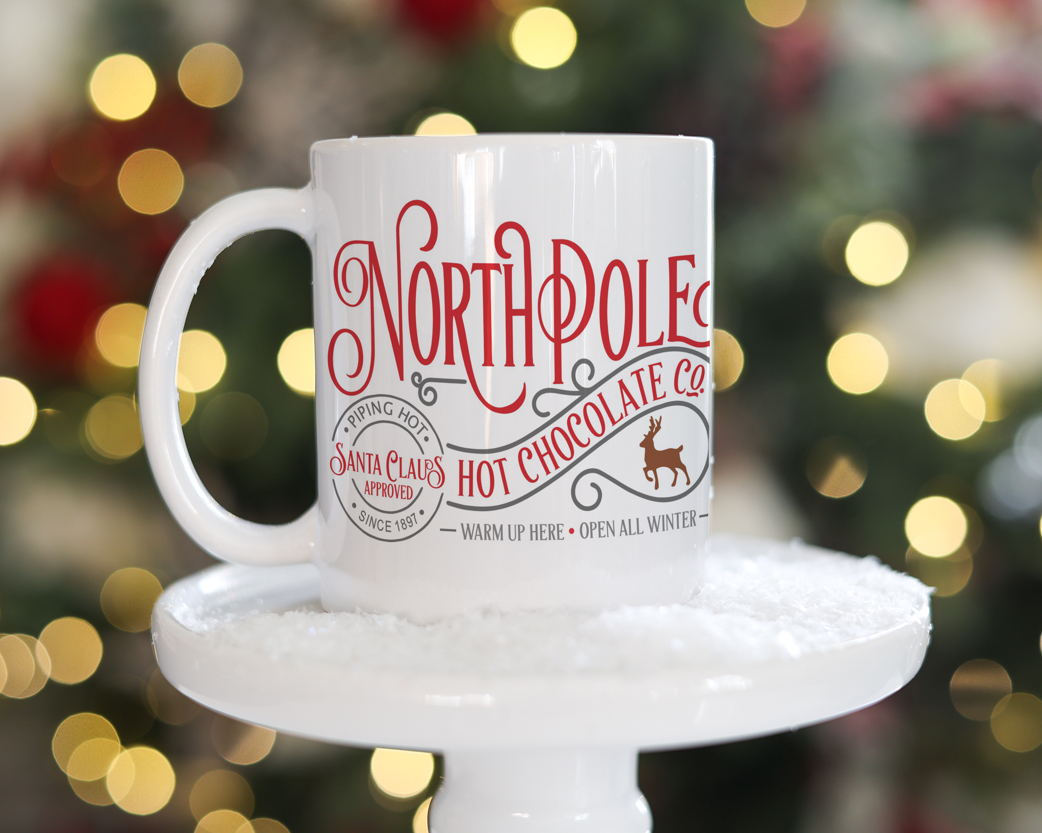 North Pole Personalized Hot Chocolate Mug