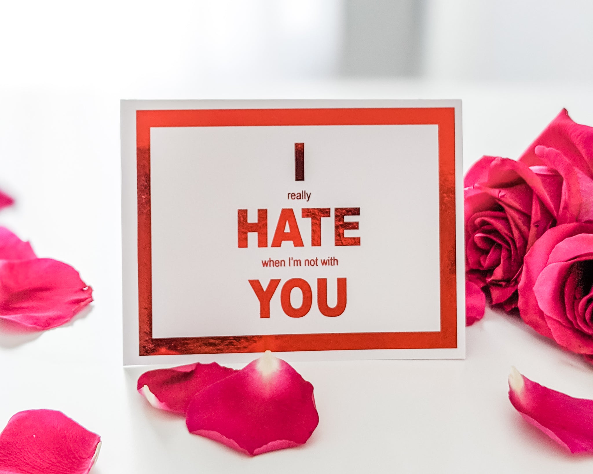 funny valentines card flower