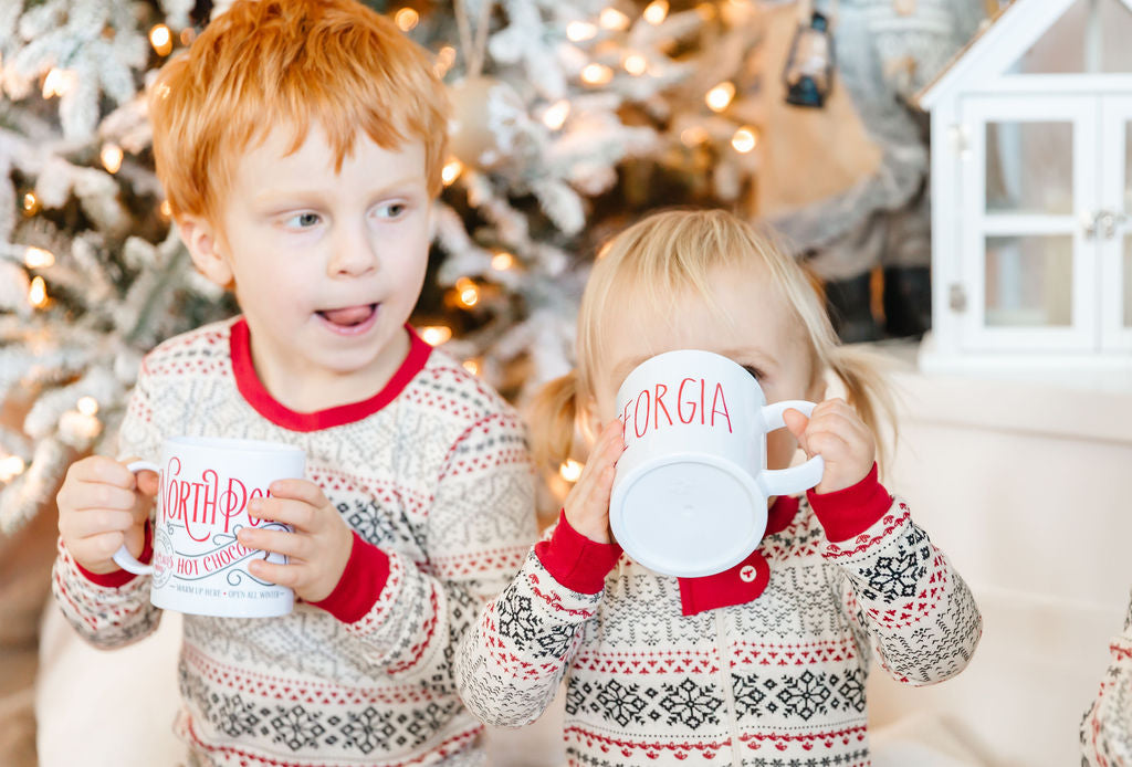 North Pole Personalized Hot Chocolate Mug